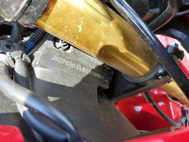 2022 HONDA CBR600 RA JH2PC40J6NK800052