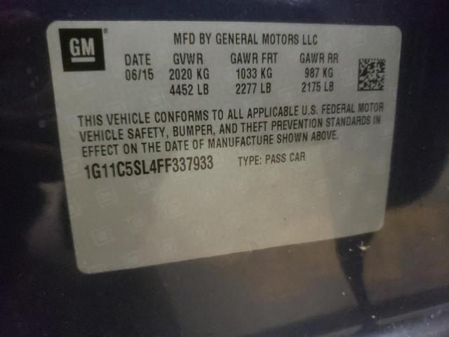2015 CHEVROLET 150 EXP/CH 1G11C5SL4FF337933