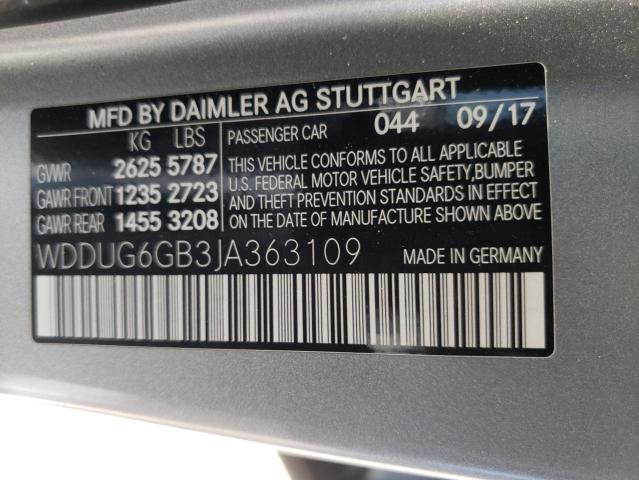 2018 MERCEDES-BENZ S 450 WDDUG6GB3JA363109