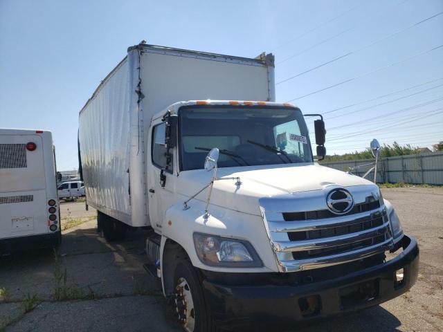 Salvage trucks for sale at Woodhaven, MI auction: 2017 Hino 258 268