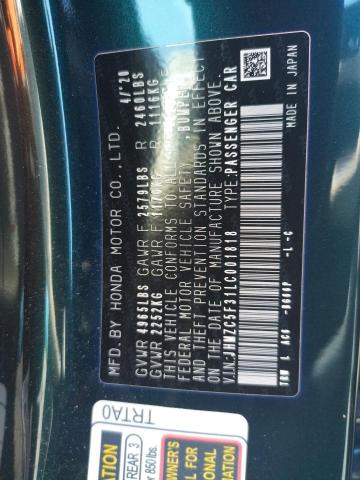 2020 HONDA CLARITY TO JHMZC5F31LC001818