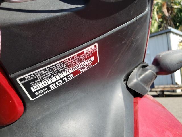 2013 HONDA PCX 150 MLHKF1217D5006208