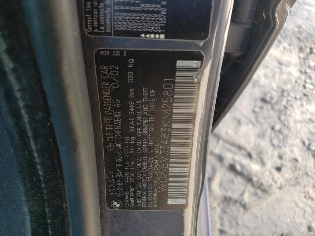 WBAEV53483KM25801 BMW 330 I