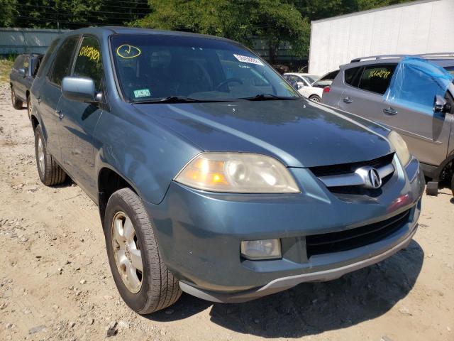 Salvage cars for sale at Mendon, MA auction: 2005 Acura MDX