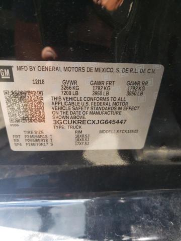 2018 CHEVROLET K1500 3GCUKRECXJG645447