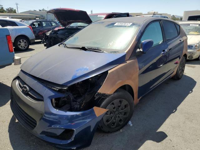Хэтчбеки HYUNDAI ACCENT 2017 Синий