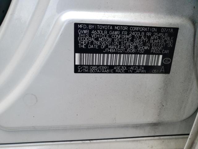 2018 LEXUS IS 300 - JTHBA1D21J5081732