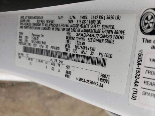 3FADP4BJ7GM201806 Ford FIESTA SE