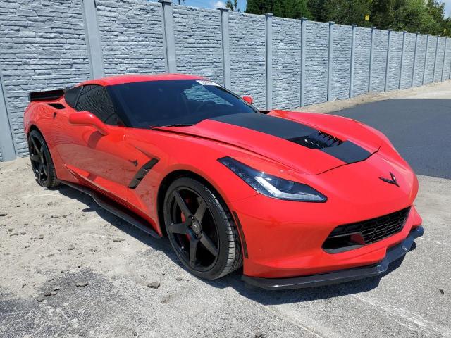 Corvette Stingray 2014 черно оранжевый