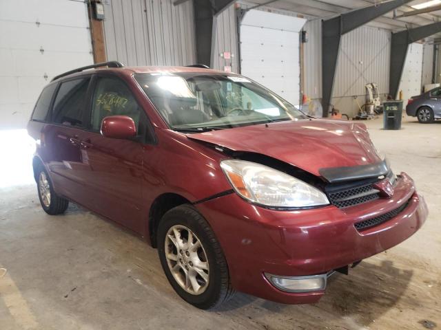 Salvage cars for sale from Copart West Mifflin, PA: 2004 Toyota Sienna XLE