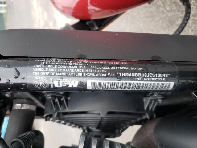2018 HARLEY-DAVIDSON XG750 1HD4NBB18JC510048