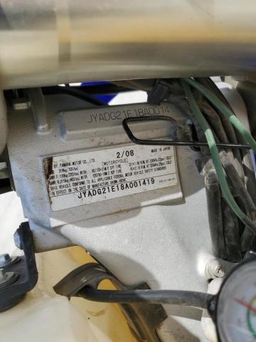 2008 YAMAHA WR250 R JYADG21E18A001419