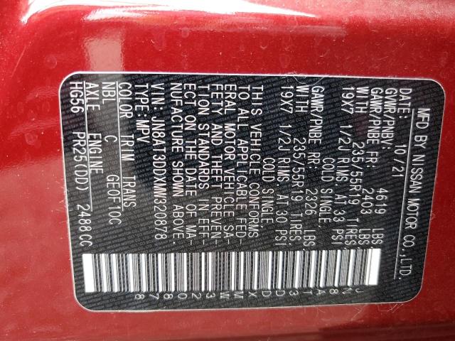 2021 NISSAN ROGUE PLAT JN8AT3DDXMW320878