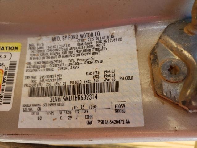 3LN6L5MU1HR639314 Lincoln MKZ