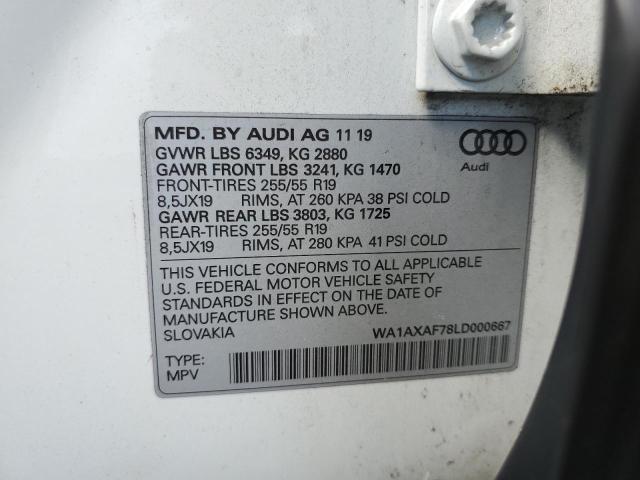 WA1AXAF78LD000667 Audi Q7 PREMIUM 10