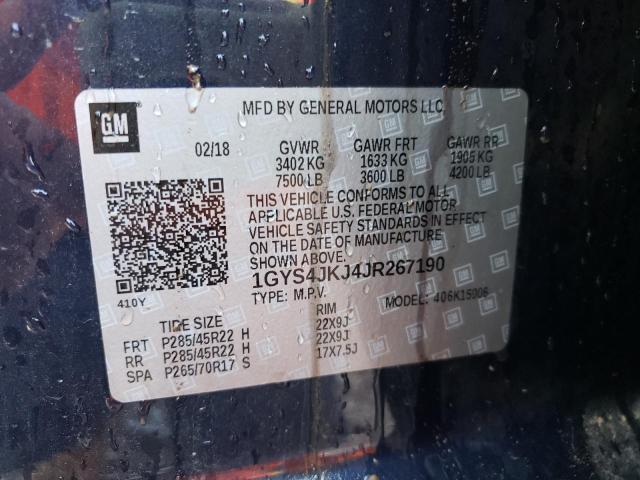 2018 CADILLAC ESCALADE E - 1GYS4JKJ4JR267190