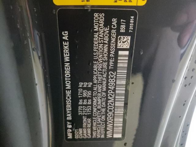 2021 MINI COOPER JOH WMWXR9C02M2P49832