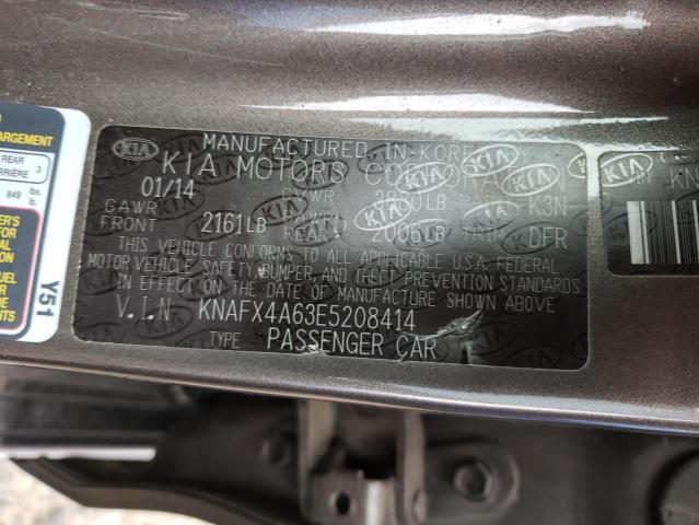 KNAFX4A63E5208414 KIA FORTE LX