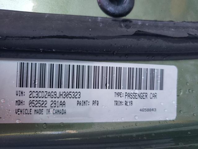 2018 DODGE CHALLENGER - 2C3CDZAG9JH305323