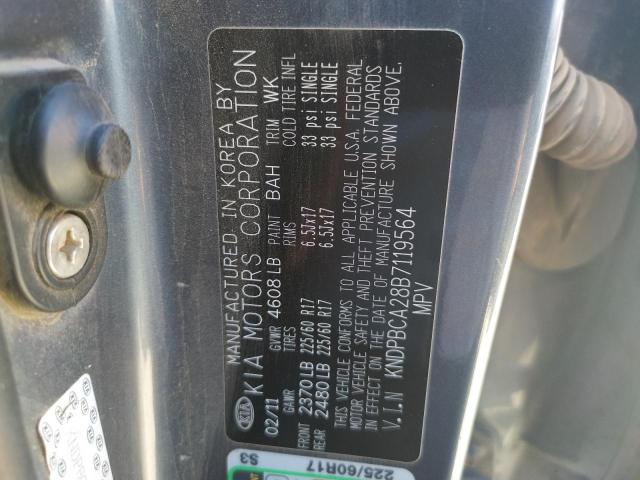 KNDPBCA28B7119564 KIA Sportage Lx