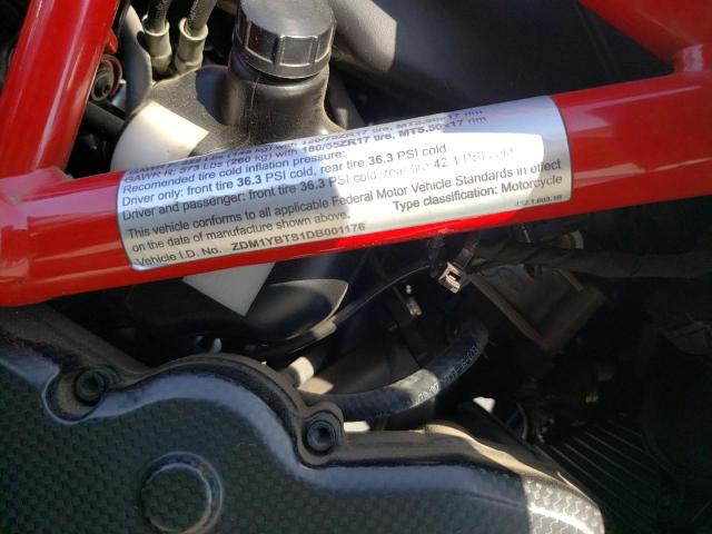 2013 DUCATI HYPERMOTAR ZDM1YBTS1DB001176