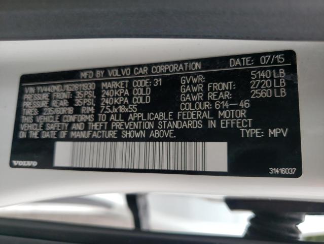 2016 VOLVO XC60 T5 YV440MDJ1G2811930