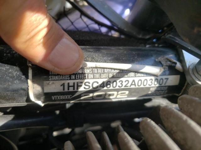 2002 HONDA VTX1800 C 1HFSC46032A003007