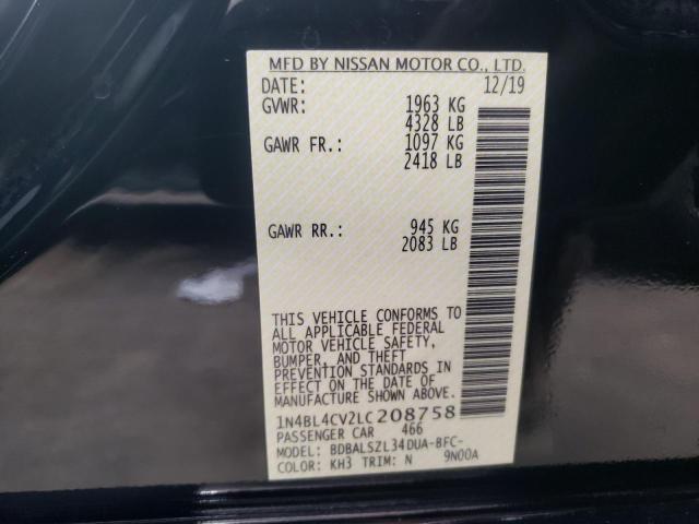 1N4BL4CV2LC208758 Nissan ALTIMA SR