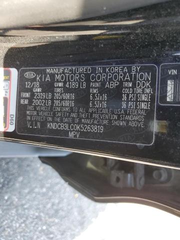 KNDCB3LC0K5263819 KIA NIRO FE