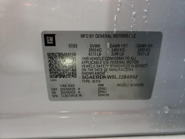 2020 BUICK ENCLAVE AV 5GAERDKW9LJ284992