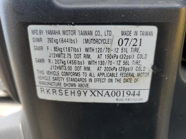 2022 YAMAHA YW125 RKRSEH9YXNA001944