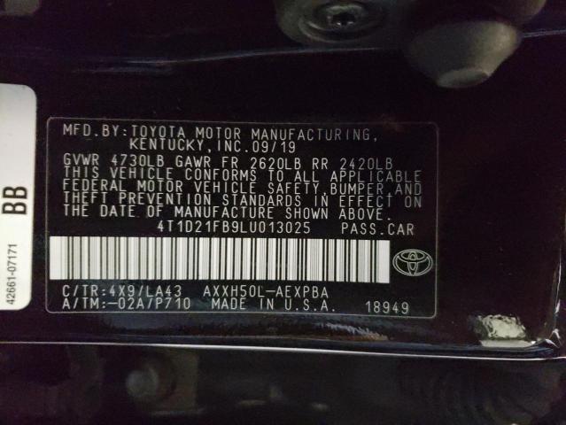 2020 TOYOTA AVALON LIM 4T1D21FB9LU013025