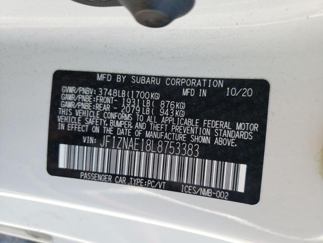 2020 TOYOTA 86 GT JF1ZNAE18L8753383