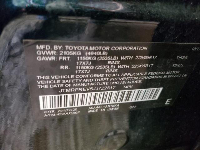 2018 TOYOTA 1 TON JTMRFREV5JJ722817