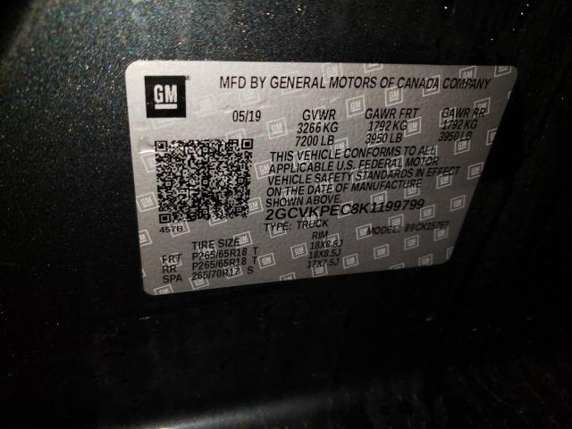 2019 CHEVROLET SLVRD 1500 2GCVKPEC8K1199799