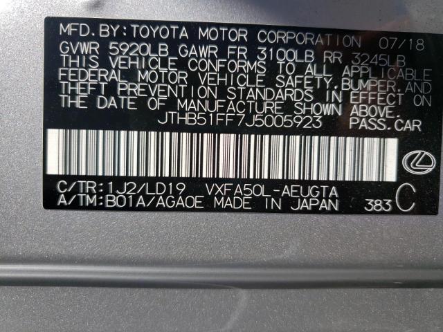 2018 LEXUS LS 500 BAS JTHB51FF7J5005923