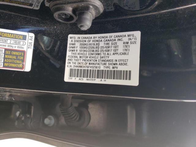 2015 HONDA CRV 2HKRM3H76FH525610