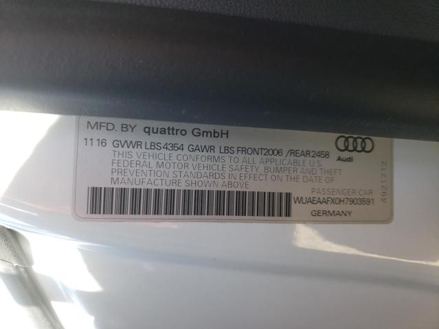 2017 AUDI R8 5.2 QUA WUAEAAFX0H7903591