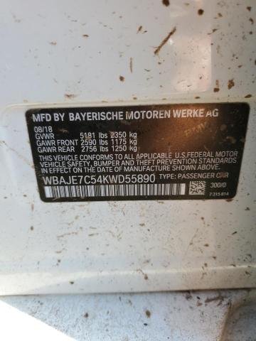 2019 BMW 540 XI - WBAJE7C54KWD55890