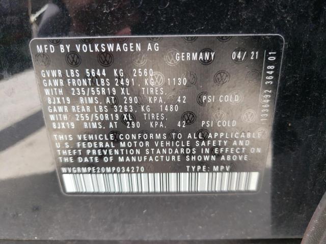 2021 VOLKSWAGEN ID.4 PRO WVGRMPE20MP034270