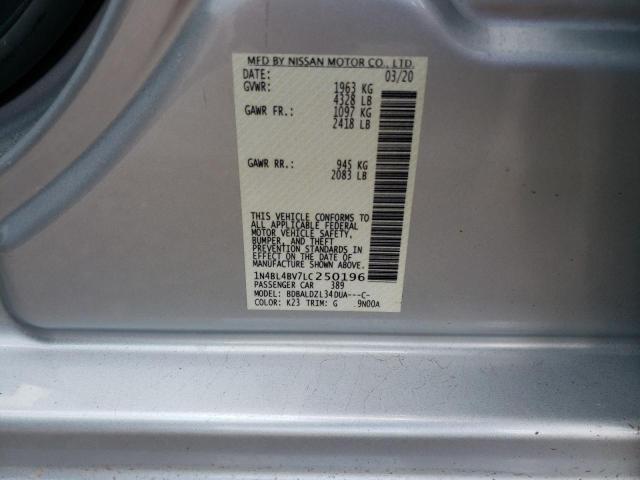 2020 NISSAN ALTIMA S - 1N4BL4BV7LC250196