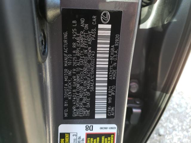2021 LEXUS ES 300H LU 58AEA1C1XMU002743