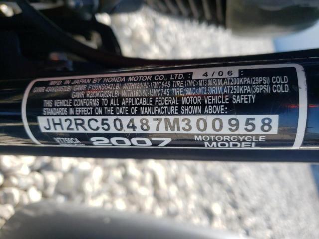 2007 HONDA VT750 JH2RC50487M300958