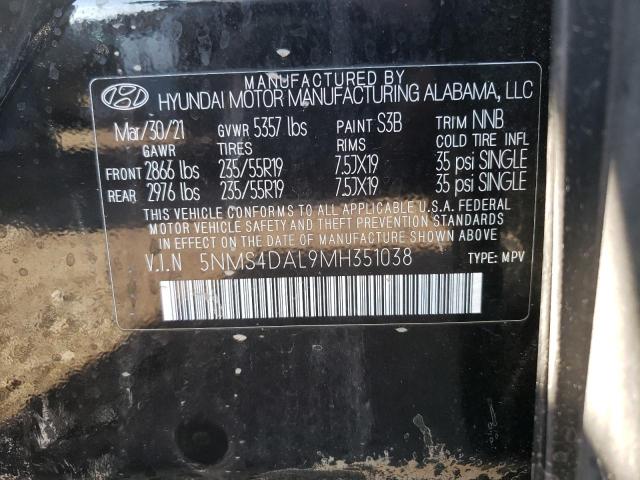 2021 HYUNDAI SANTA FE L - 5NMS4DAL9MH351038