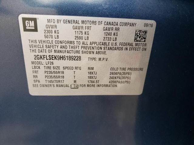 2017 GMC TERRAIN 2GKFLSEK9H6189228