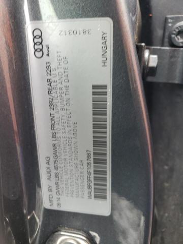 2015 AUDI S3 PREMIUM WAUBFGFF4F1057667