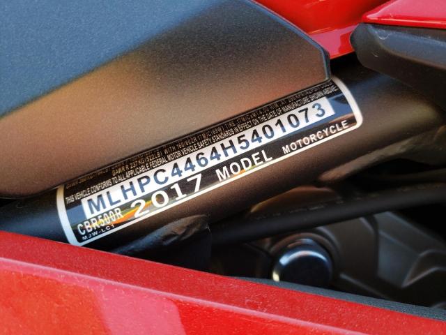2017 HONDA CBR500 R - MLHPC4464H5401073