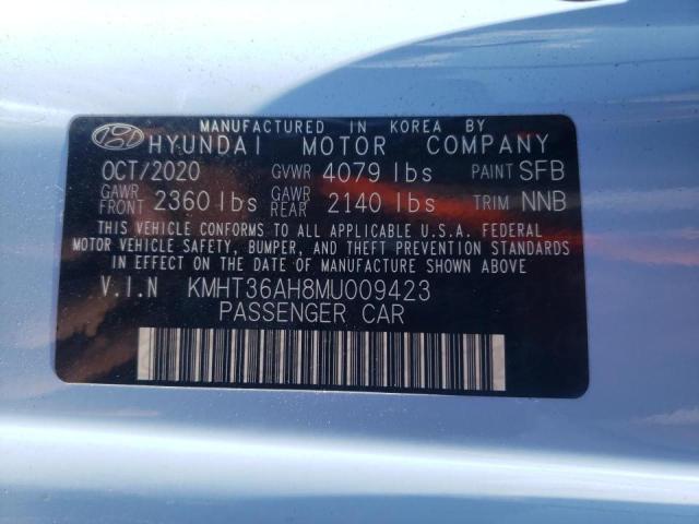 2021 HYUNDAI VELOSTER N KMHT36AH8MU009423