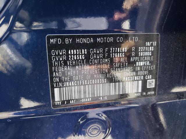 2018 ACURA RLX TECH JH4KC1F5XJC000353
