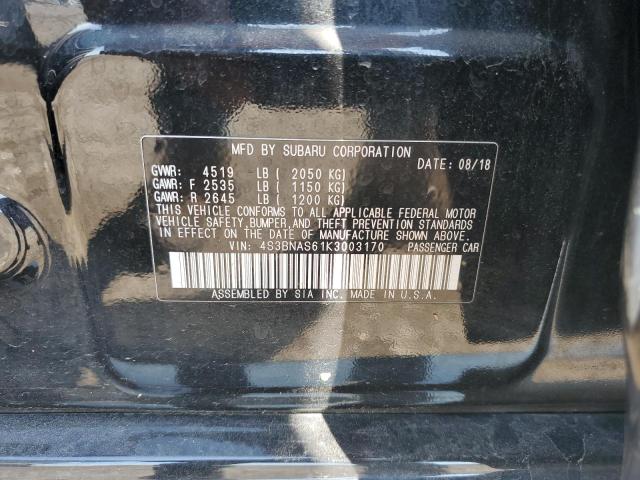 2019 SUBARU LEGACY SPO 4S3BNAS61K3003170